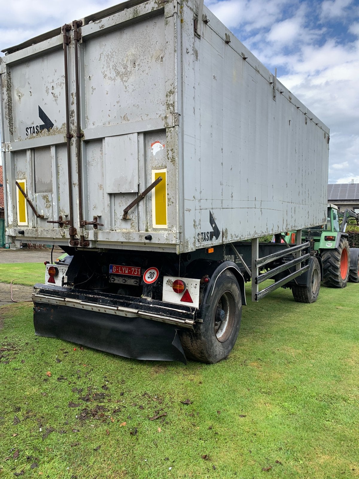 AANHANGWAGEN voll ALUMINIUM, TG 16 Ton , 26 m3, graandicht,, Ophalen