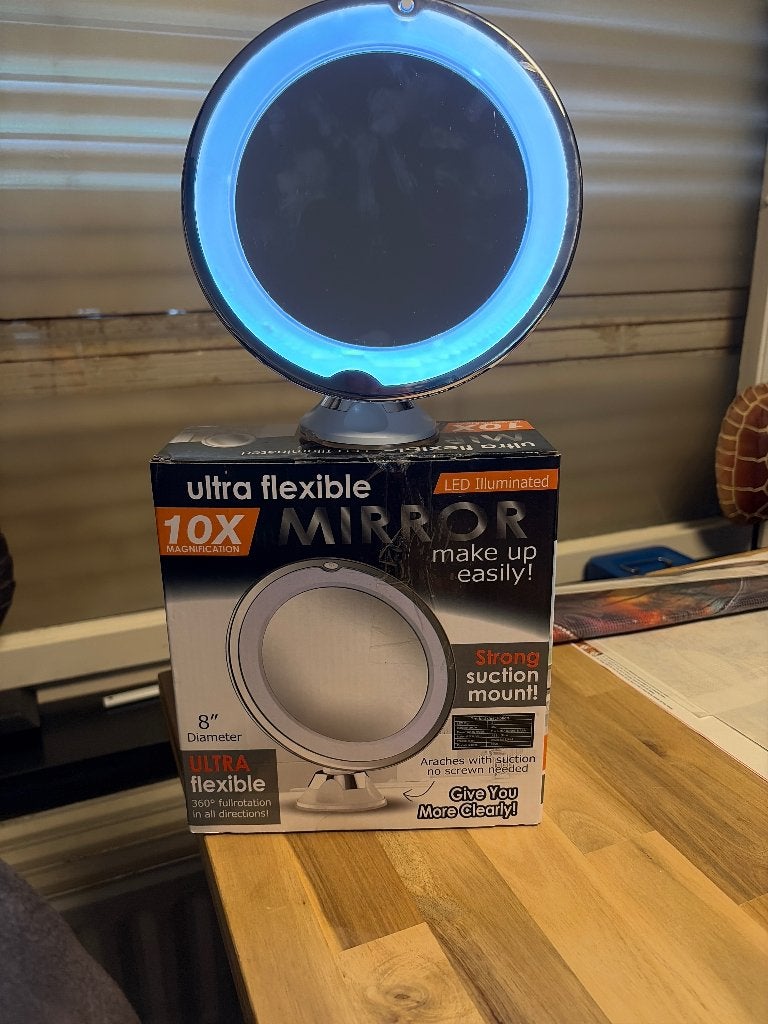 Make up spiegel, Ophalen, Minder dan 50 cm, Rond, Zo goed als nieuw
