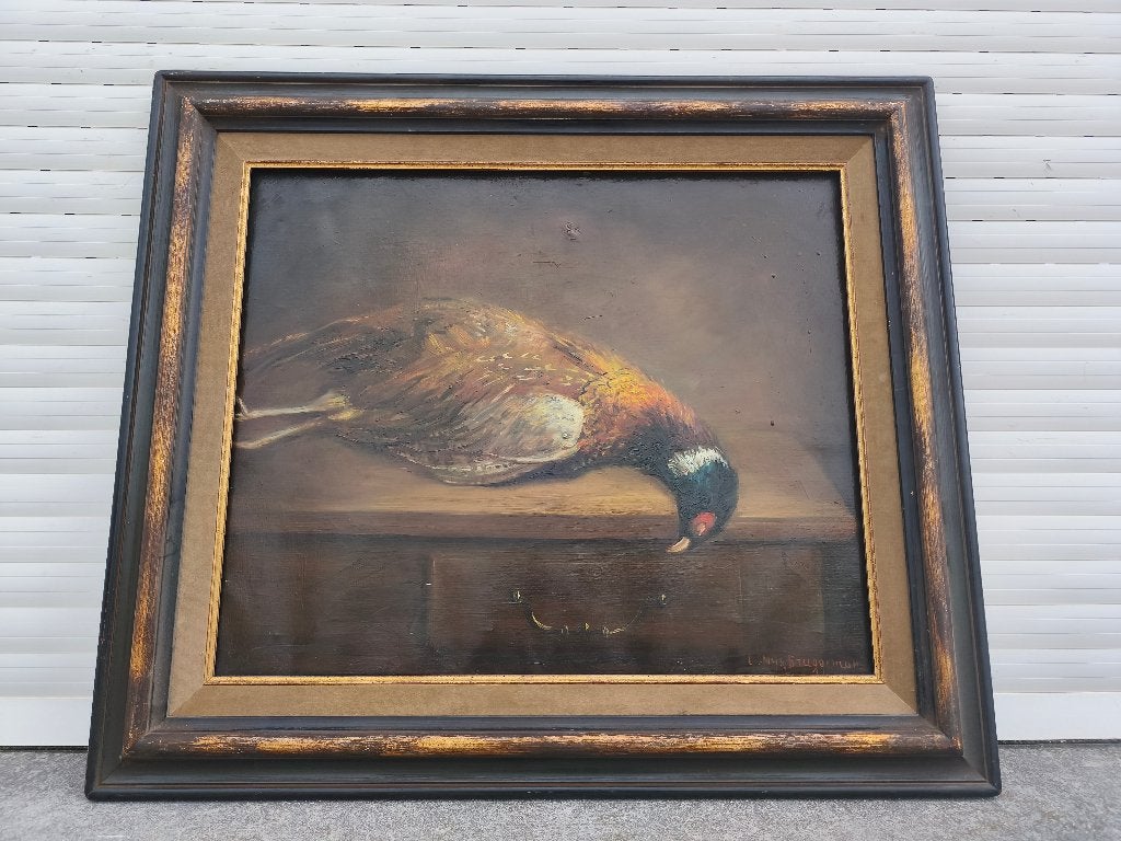 Huile sur toile signe louise nys bruggeman, Ophalen of Verzenden