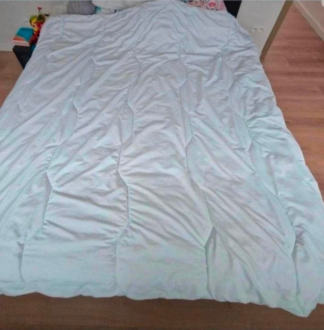 Donsdeken, Huis en Inrichting, Slaapkamer | Beddengoed, Wit, Ophalen of Verzenden, Twijfelaar, Deken of Dekbed