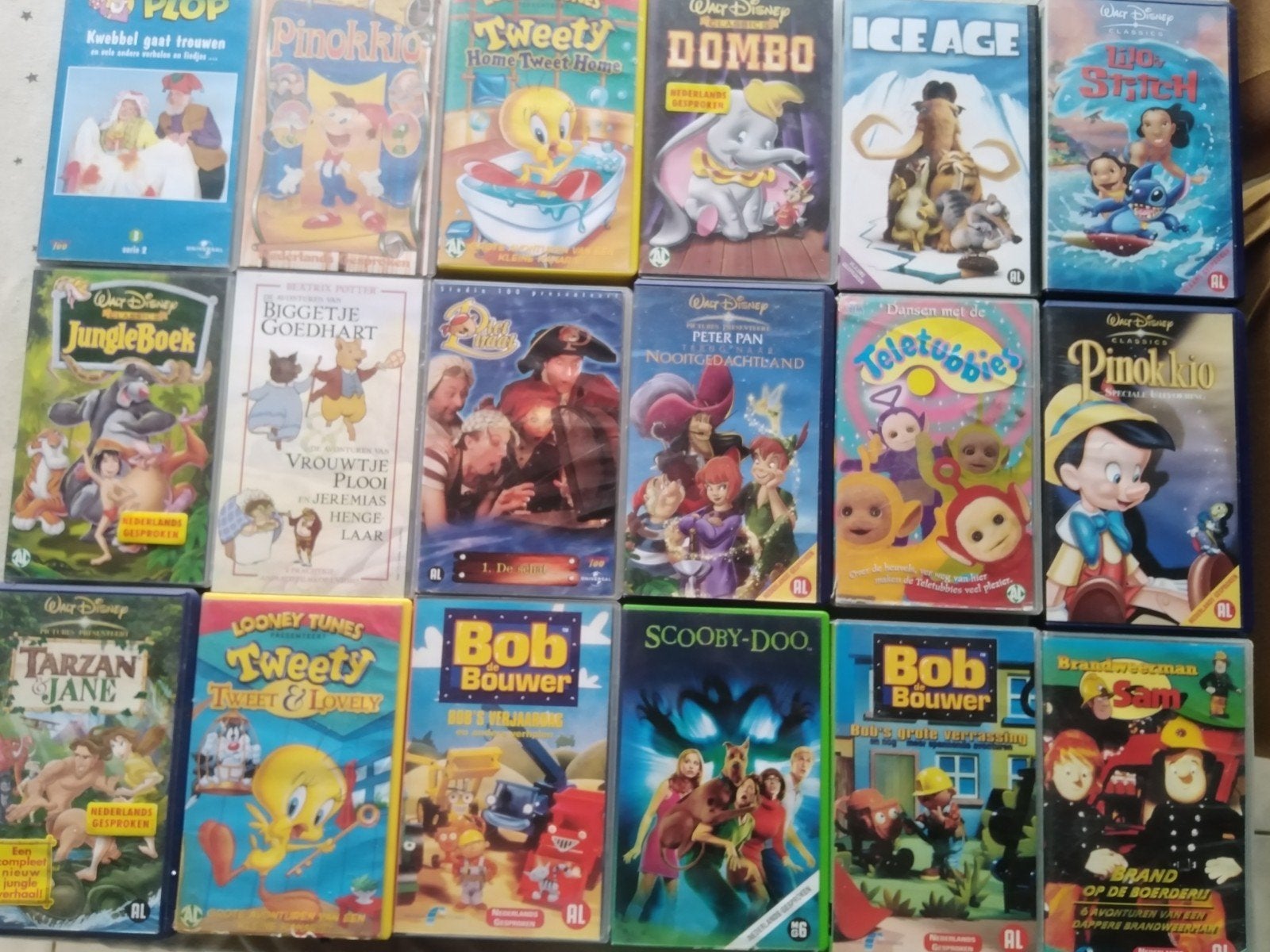 VHS tekenfilms voor kinderen, Cd's en Dvd's, Ophalen of Verzenden, Nederlands, VHS