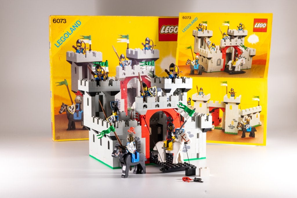 LEGO 6073 Knight's Castle (1984) - complet avec boîte, Enlèvement ou Envoi, Lego, Ensemble complet, Utilisé