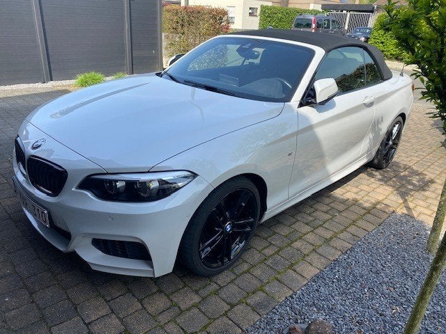 BMW 218 cabrio M pakket, Auto's, BMW, Euro 6, Alcantara, Wit, Grijs
