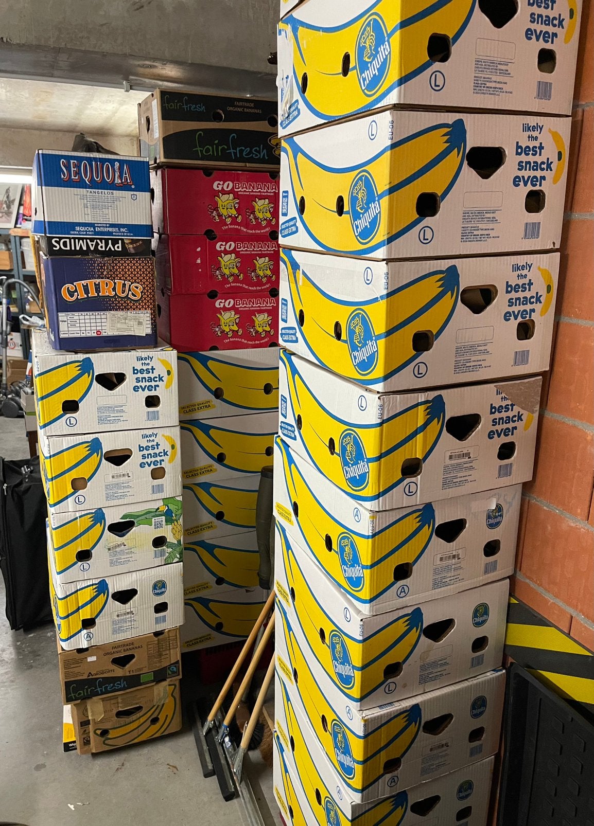 27 Bananendozen – Ideaal voor Verhuizing!  Stevige kwaliteit, Bricolage & Construction, Casiers & Boîtes, Comme neuf, Boîte, Enlèvement ou Envoi