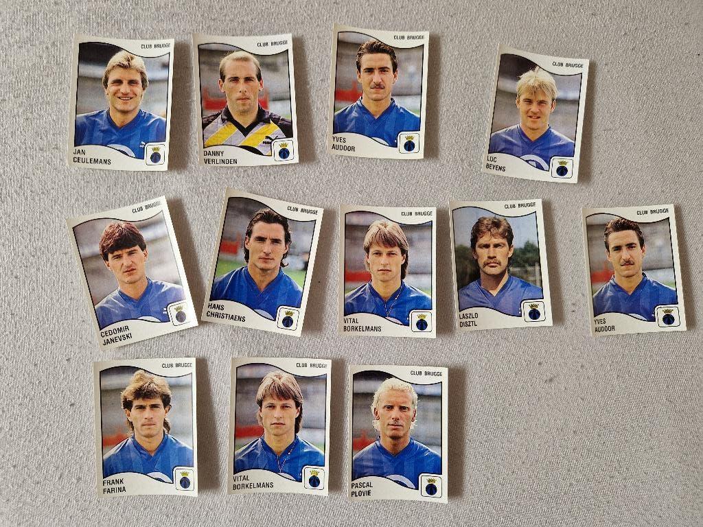 Panini Football 90 Bruges Joueurs, Envoi, Utilisé, Plusieurs autocollants