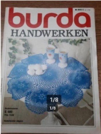 BURDA - HANDWERKEN - M 2018 C - E680, Hobby en Vrije tijd, Ophalen of Verzenden, Gebruikt, Breien of Haken, Patroon of Boek