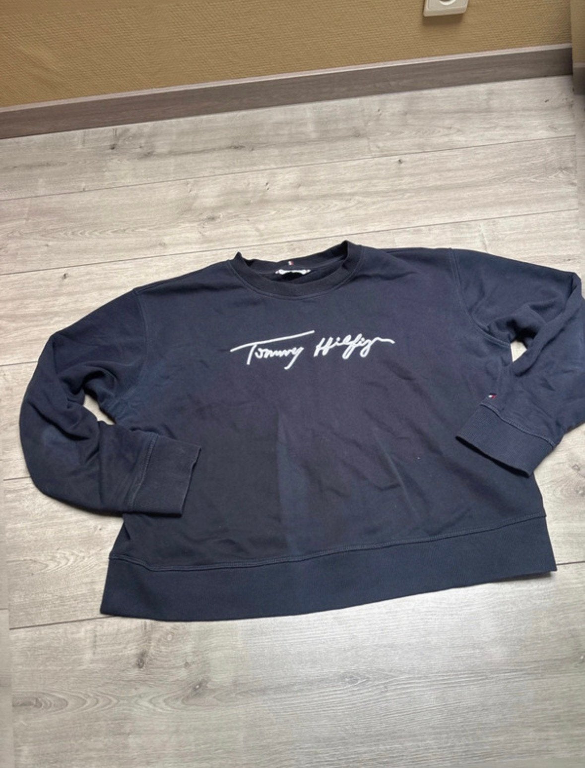 Blauwe Tommy Hilfiger sweater Voor vrouwen, Ophalen of Verzenden, Zo goed als nieuw, Maat 36 (S), Blauw