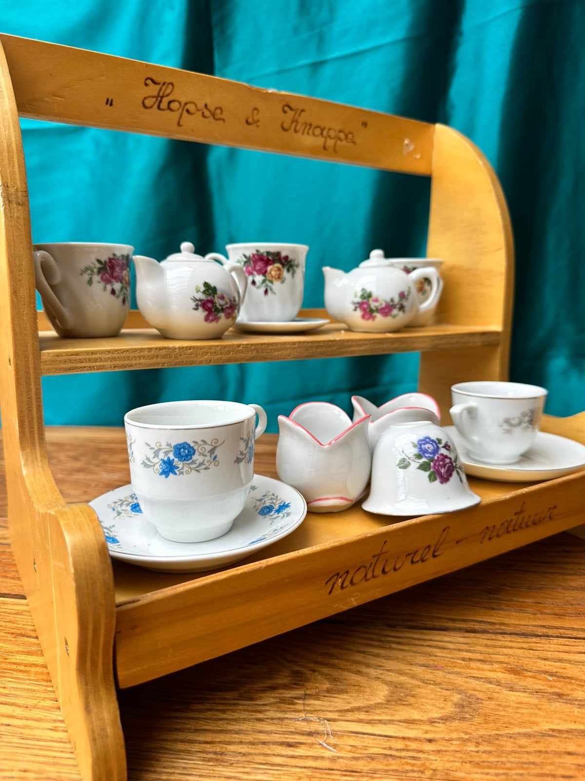 mini servies, Ophalen