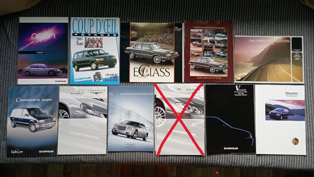 brochures Chrysler, Boeken, Auto's | Folders en Tijdschriften, Ophalen of Verzenden, Zo goed als nieuw, Overige merken
