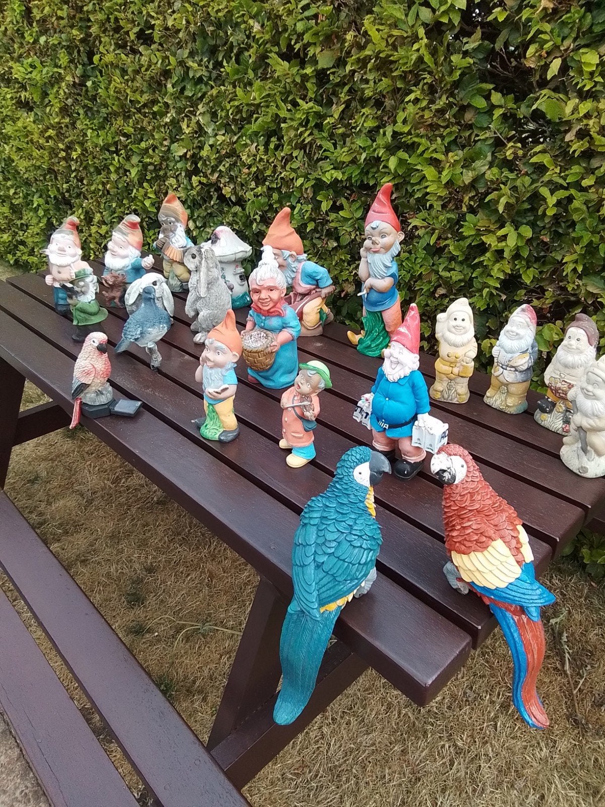 tuinbeelden, Ophalen