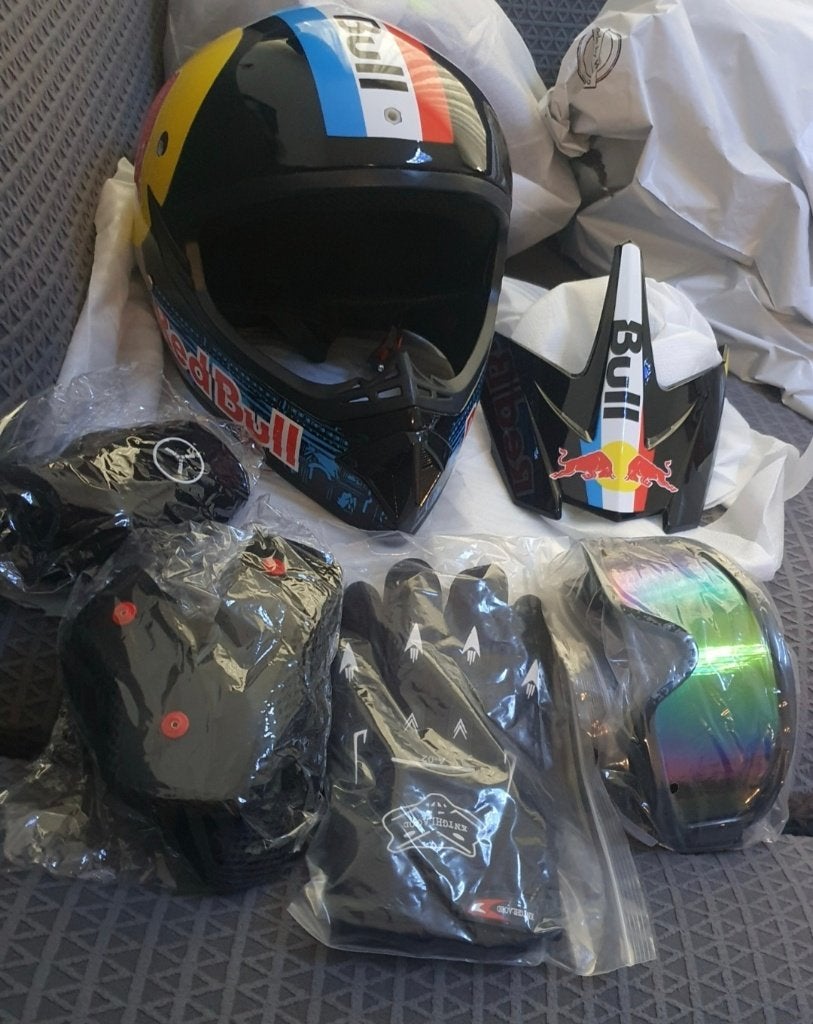 Complete offroad- / motorcross beschermset in RedBull stijl, Motoren, Dames, Nieuw zonder kaartje, S, Overige typen