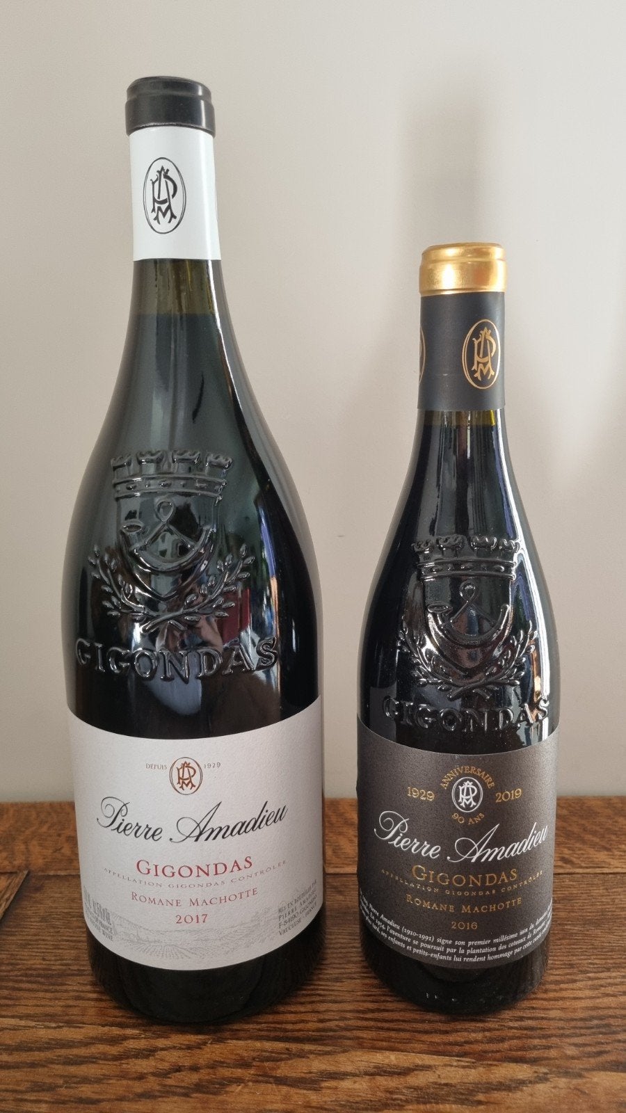 Prachtig gerijpte Gigondas Pierre Amadieu 2016 en 2017, Ophalen