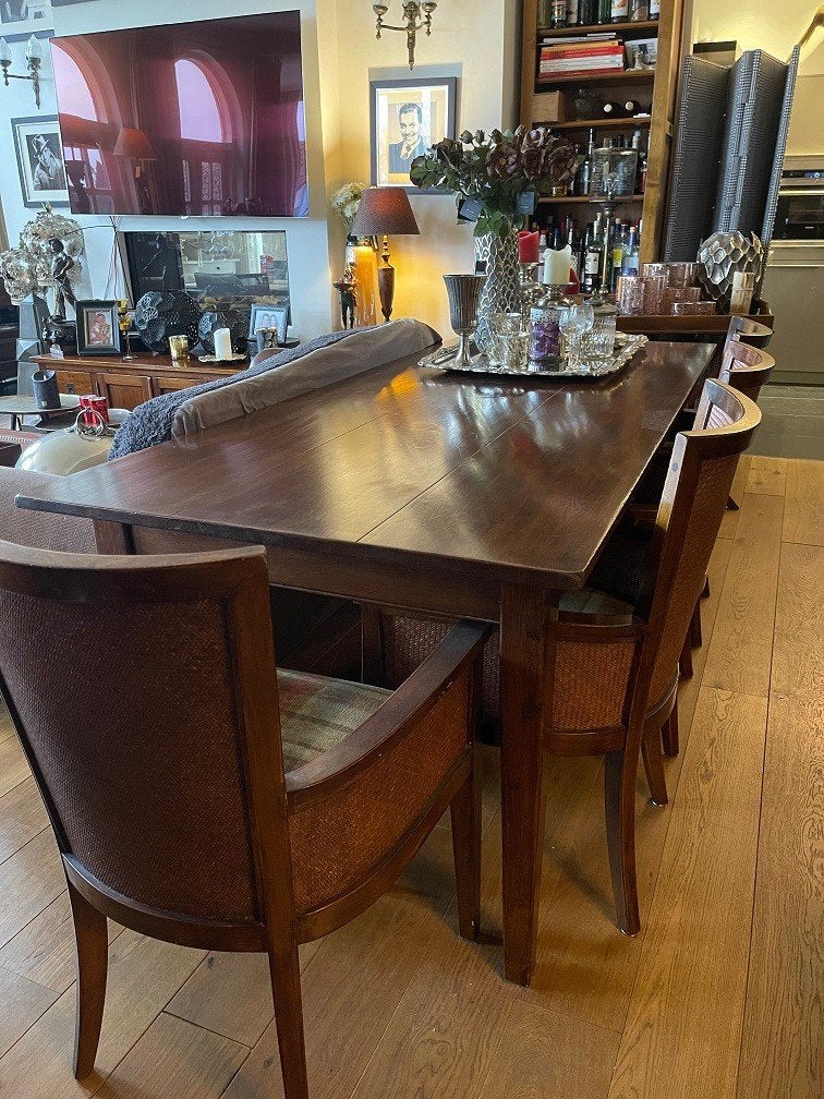 EIKEN Flamant TAFEL EETTAFEL EETKAMERTAFEL Eichholtz, Maison & Meubles, Campagnard, Comme neuf, Enlèvement, Bois