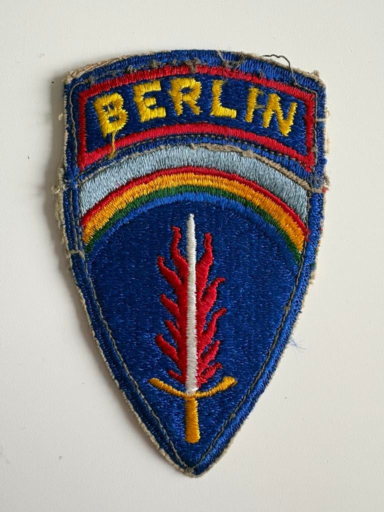 WW2 Amerikaanse strijdkrachten Europa Berlin Brigade Patch, Verzamelen, Ophalen of Verzenden
