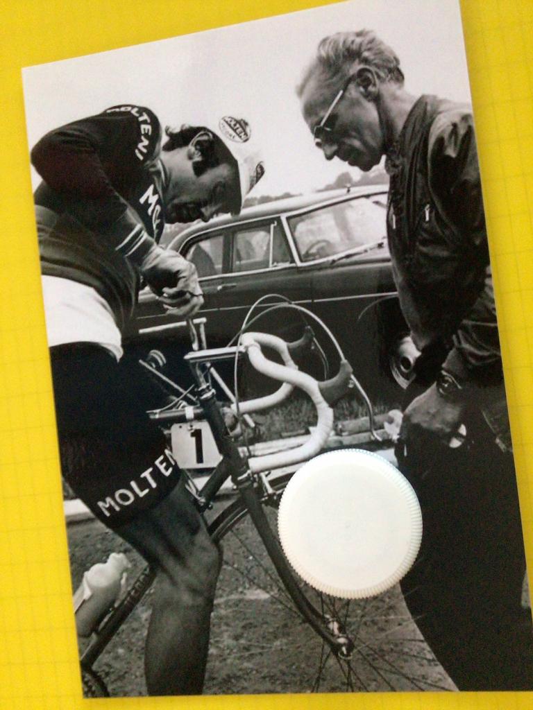 wielerfoto  team molteni  eddy merckx, Verzenden, Zo goed als nieuw