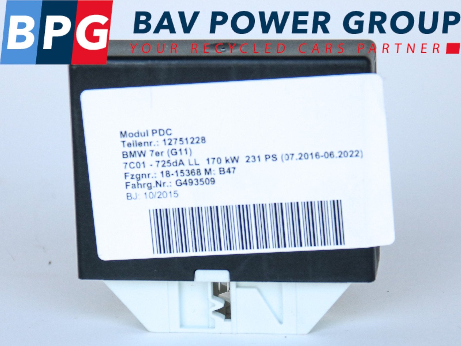 CONTROLE UNITE PDC MODULE 7 serie (G11 / G12) (66206812253), Utilisé, BMW, Petuelring 130
80809  München, DE, Bayerische Motoren Werke AG