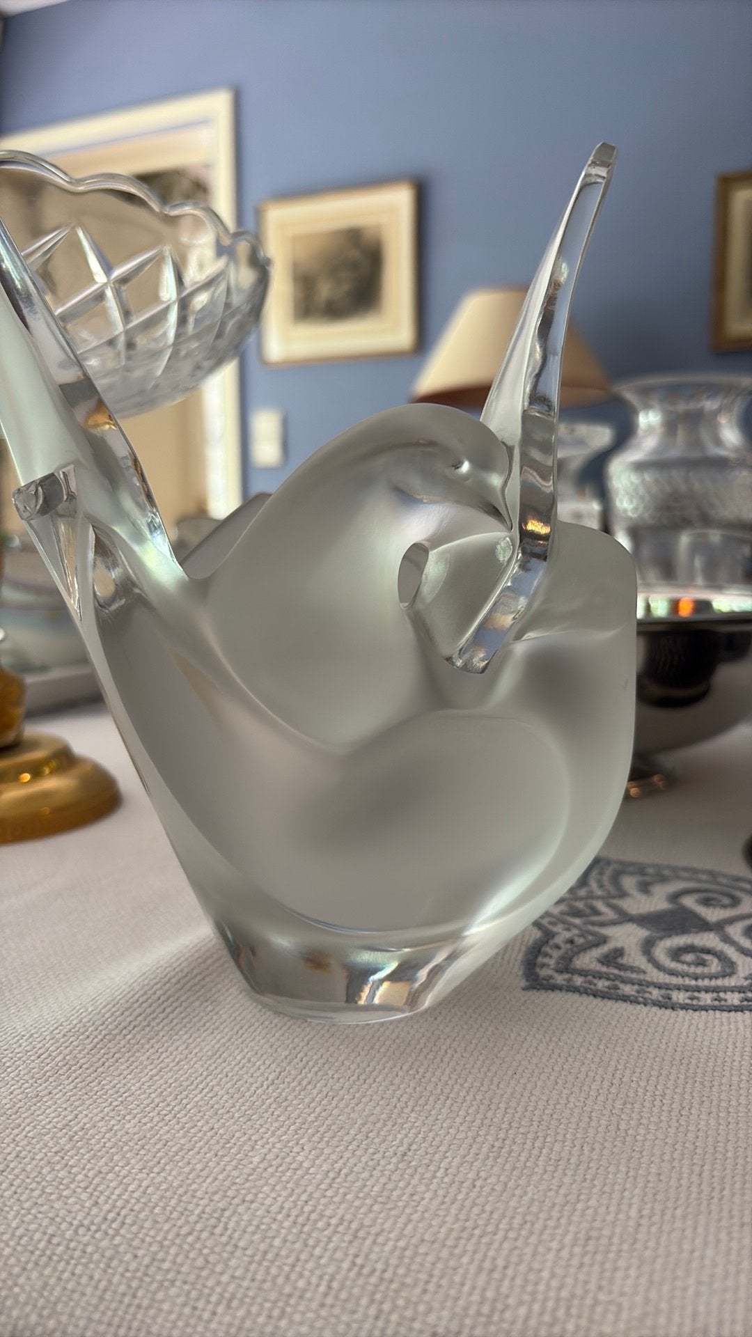 Pique fleur vase Lalique, Antiquités & Art, Enlèvement ou Envoi