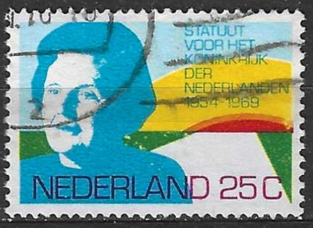 Nederland 1969 - Yvert 905 - Statuut v. h. Koninkrijk (ST), Verzenden, Gestempeld