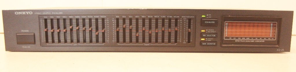 Onkyo EQ-25 Stereo Graphic Equalizer / 1985 - 1987 / Japan, TV, Hi-fi & Vidéo, Chaîne Hi-fi, Enlèvement ou Envoi, Comme neuf