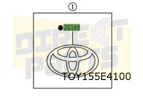 Toyota Prius 2/17- ( ZVW52) embleem logo "Toyota" voorzijde, Neuf, -, -, Toyota