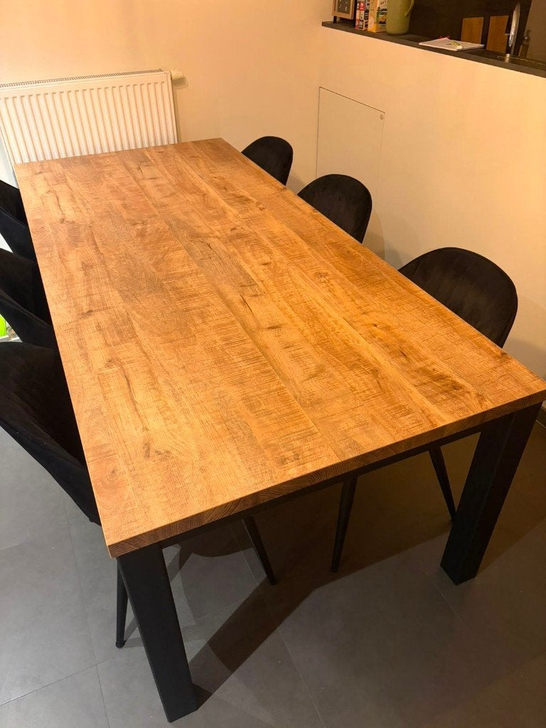 Eettafel (vandaag ophalen), Huis en Inrichting, Tafels | Eettafels, Zo goed als nieuw, 50 tot 100 cm, 200 cm of meer, Vijf personen of meer