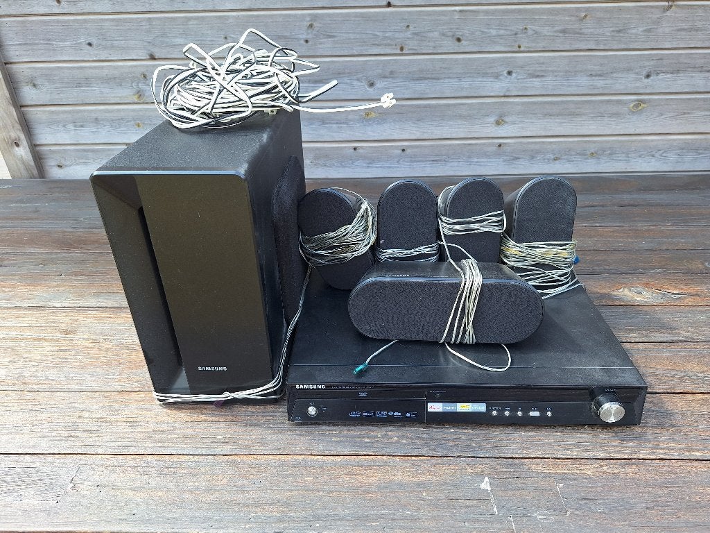Samsung DVD + home cinema system, Audio, Tv en Foto, Home Cinema-sets, Ophalen, Gebruikt, Overige merken, Dvd-speler