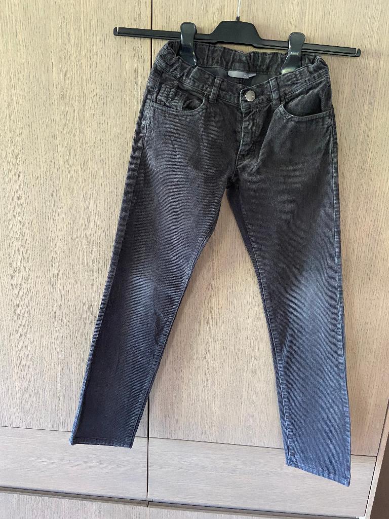 Grijze broek geribbeld maat 128 JBC, Kinderen en Baby's, Kinderkleding | Maat 128, Ophalen, Broek