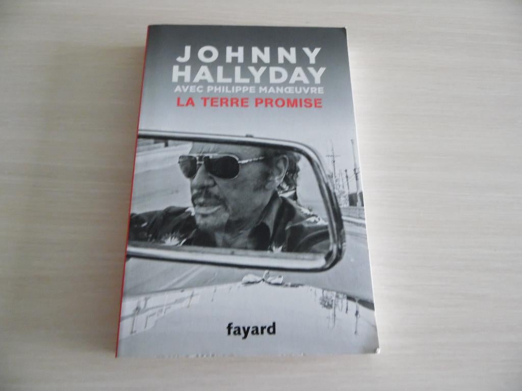 JOHNNY HALLYDAY       LA TERRE PROMISE, Livres, Artiste, Enlèvement ou Envoi, Comme neuf, Philippe Manoeuvre