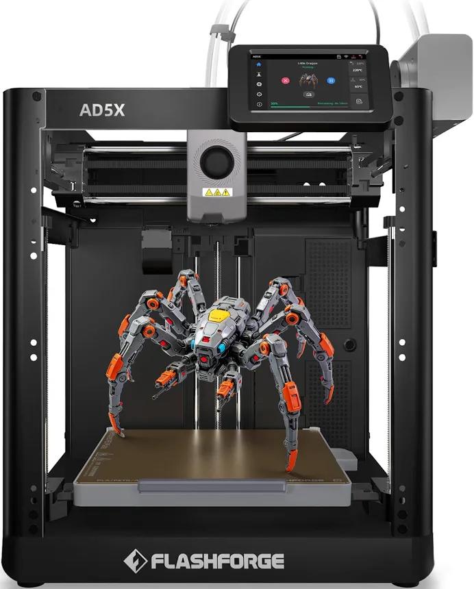 Flashforge AD5X in nieuwstaat - print 4 kleuren, Computers en Software, 3D Printers, Ophalen, Zo goed als nieuw