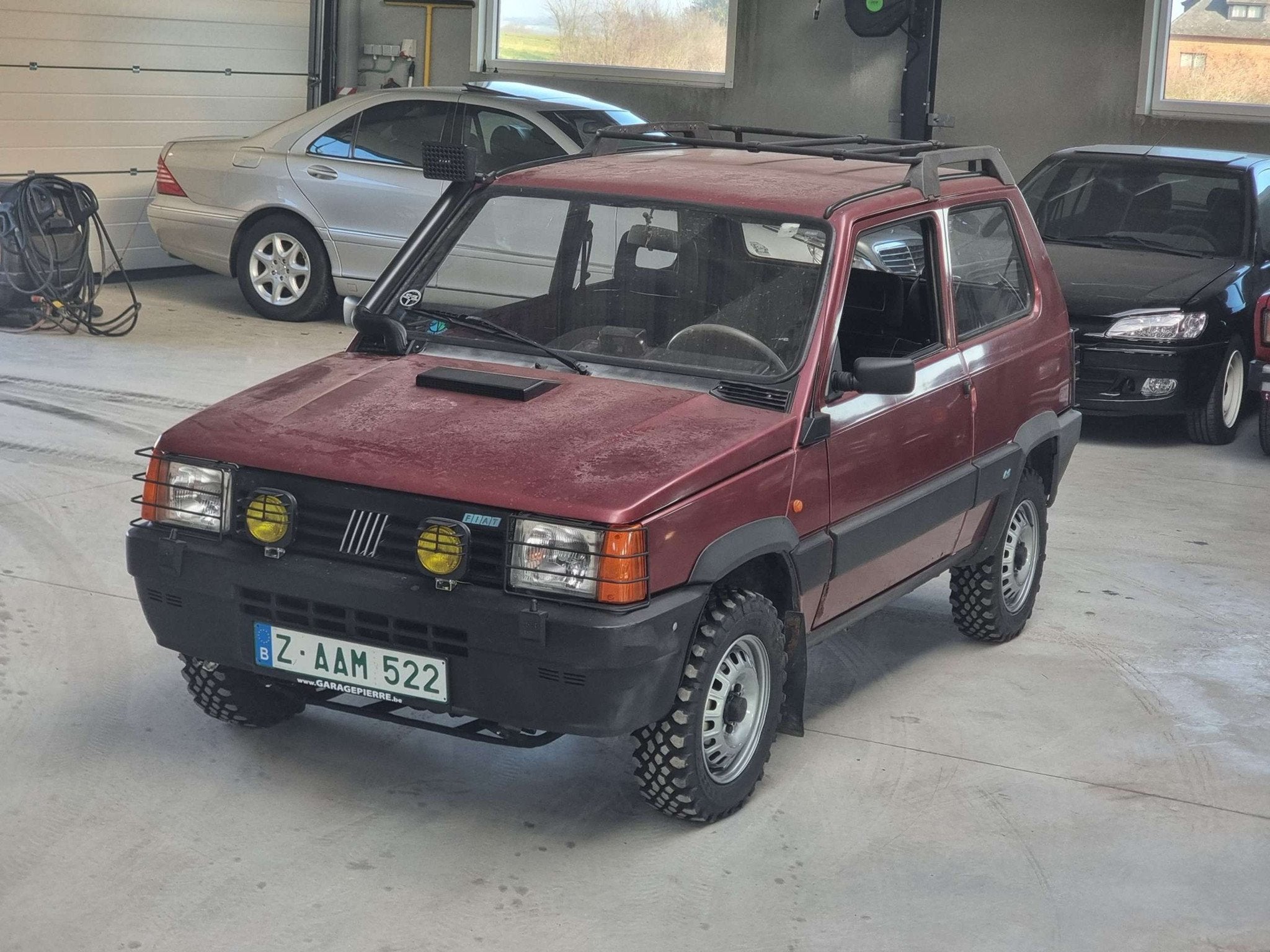 Fiat Panda 4X4 / 1100 INJECTION (bj 1993), 4 zetels, Trekhaak, Leder, 50 pk