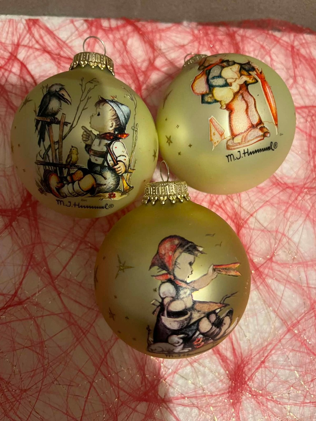 Kerstballen Hummel, Ophalen of Verzenden, Zo goed als nieuw