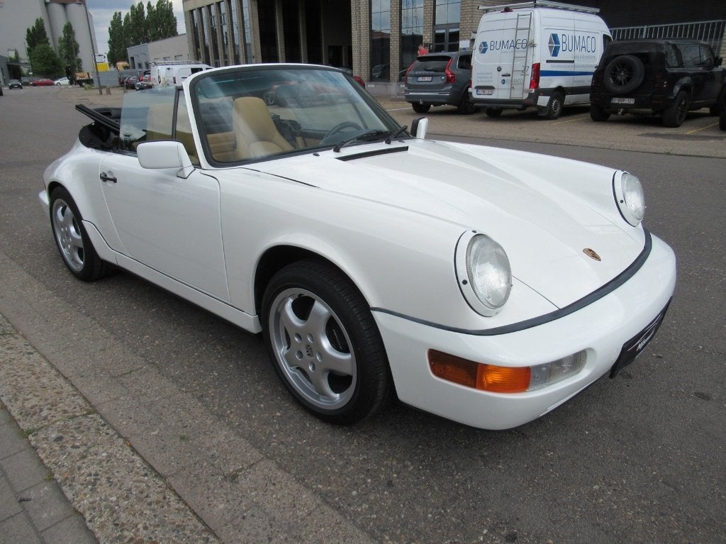 Porsche 964 911 Carrera 2 Cabriolet-Automatique-Airco-Cuir, Cuir, Achat, Beige, Entreprise