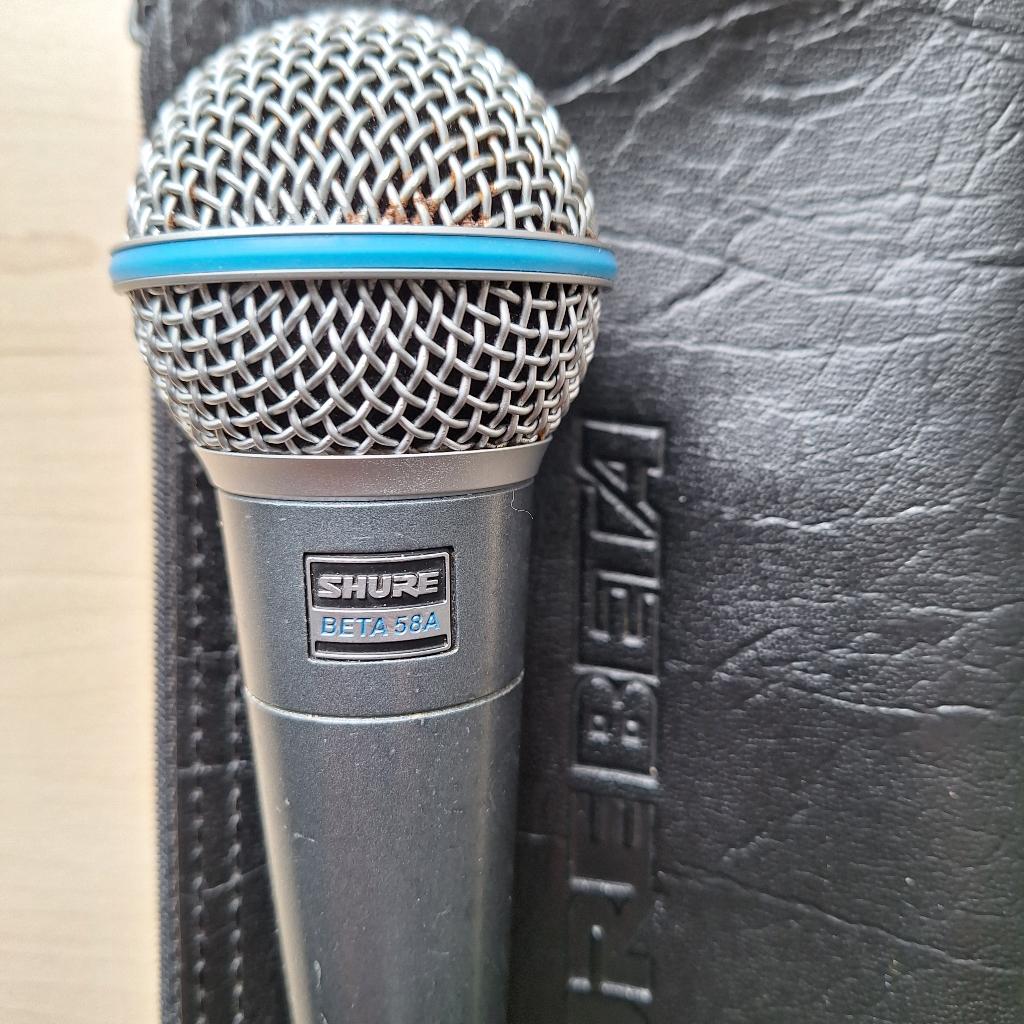 shure beta sm58a, Muziek en Instrumenten, Microfoons, Ophalen of Verzenden, Gebruikt, Zangmicrofoon