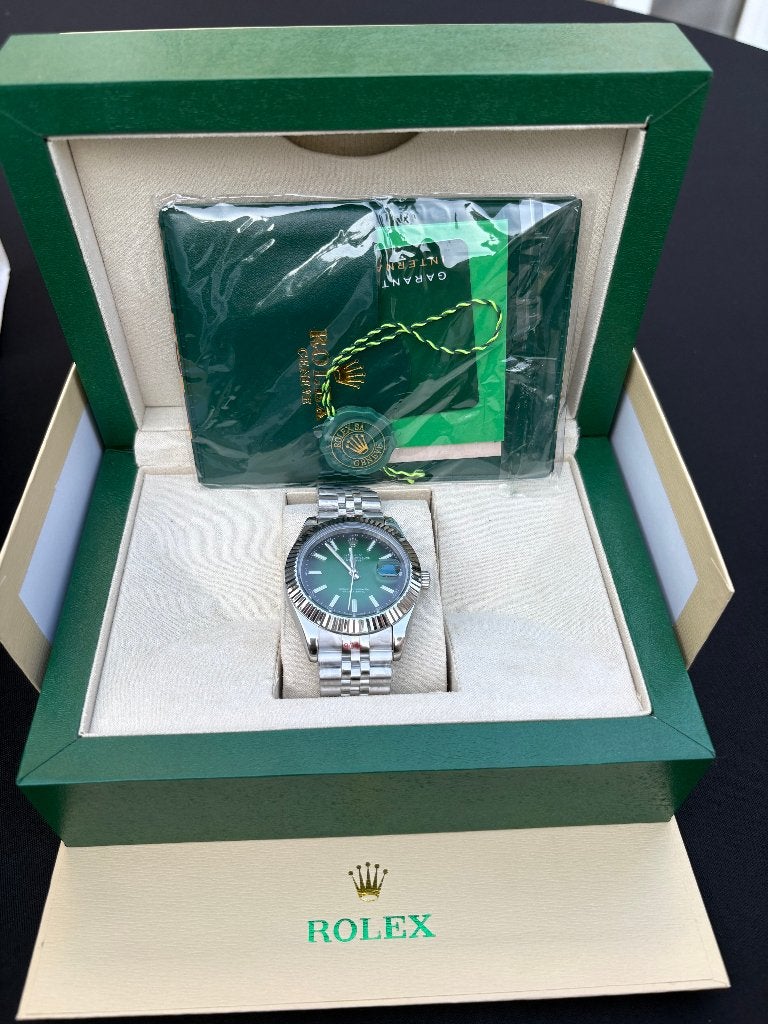 Rolex Datejust 126234 superclone, Rolex, Enlèvement ou Envoi, Acier, Acier