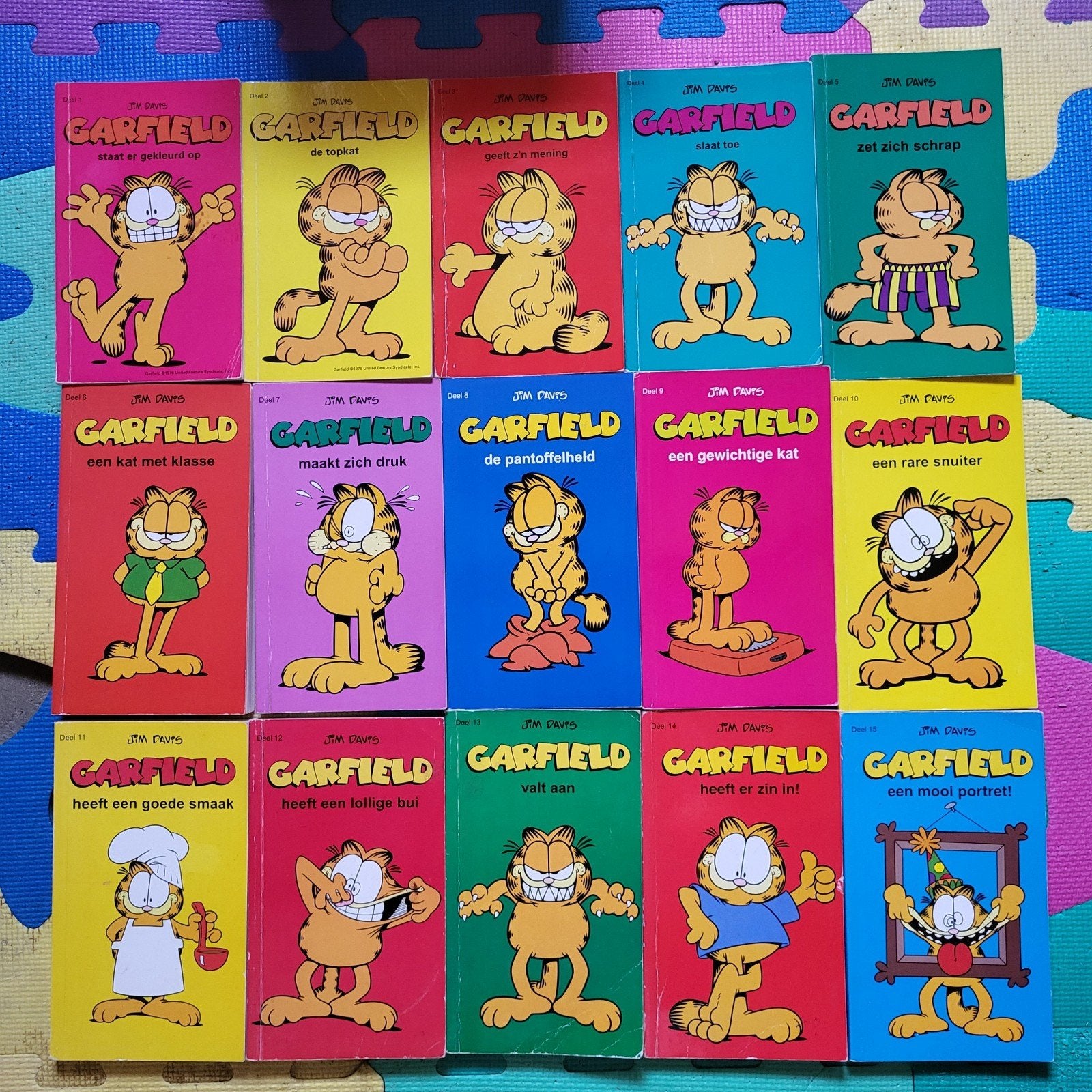 Mooie partij van 34 Garfield pockets in kleur – Nette staat!, Boeken, Stripverhalen, Ophalen