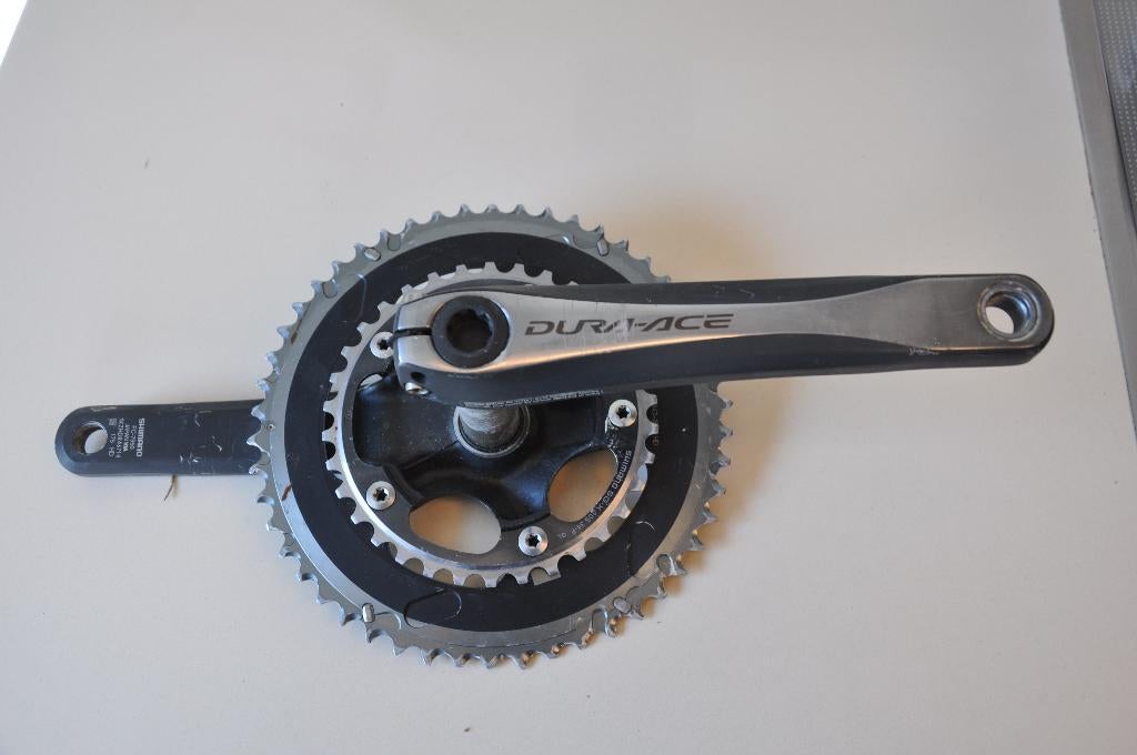 Dura-Ace crankstel, Fietsen en Brommers, Fietsonderdelen, Zo goed als nieuw, Aluminium, Shimano, Racefiets
