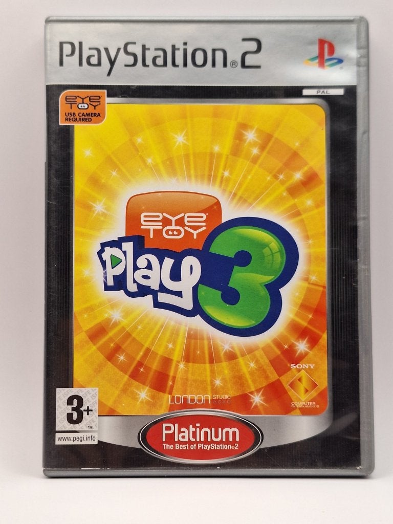 Eye Toy Play 3 [Platinum] Playstation 2, Games en Spelcomputers, Games | Sony PlayStation 2, Overflocomputers, Gebruikt, Overige genres
