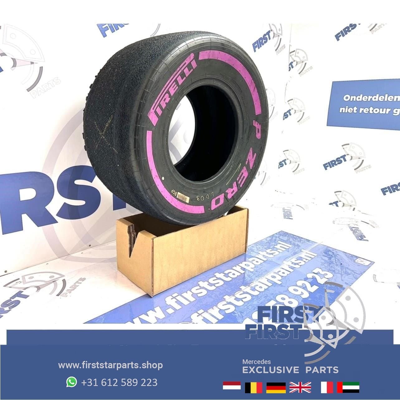 ORIGINELE FORMULE 1 Pirelli P ZERO BAND F1 SLICK PAARS ULTRA, -, Utilisé, -, -