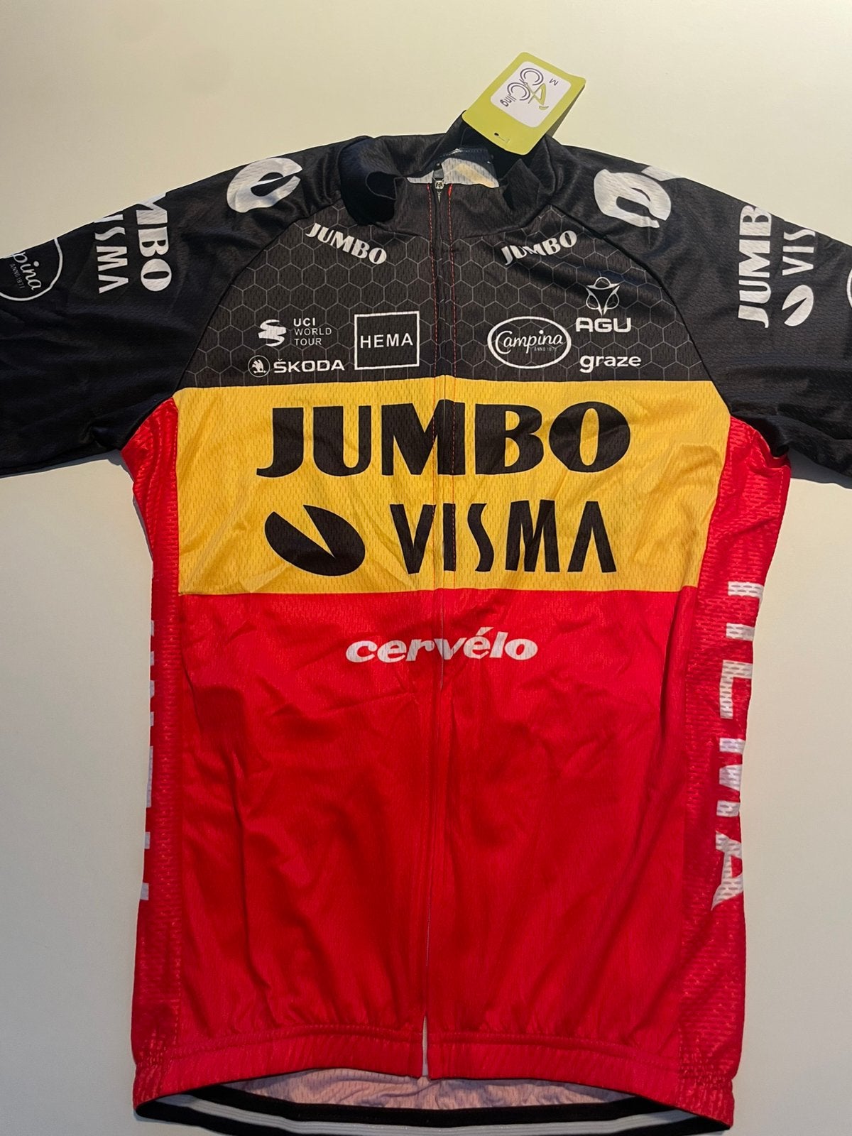 Maillot cycliste Visma Wout Van Aert,champion de Belgique, Neuf, Vêtements d'extérieur, Femmes, Enlèvement ou Envoi