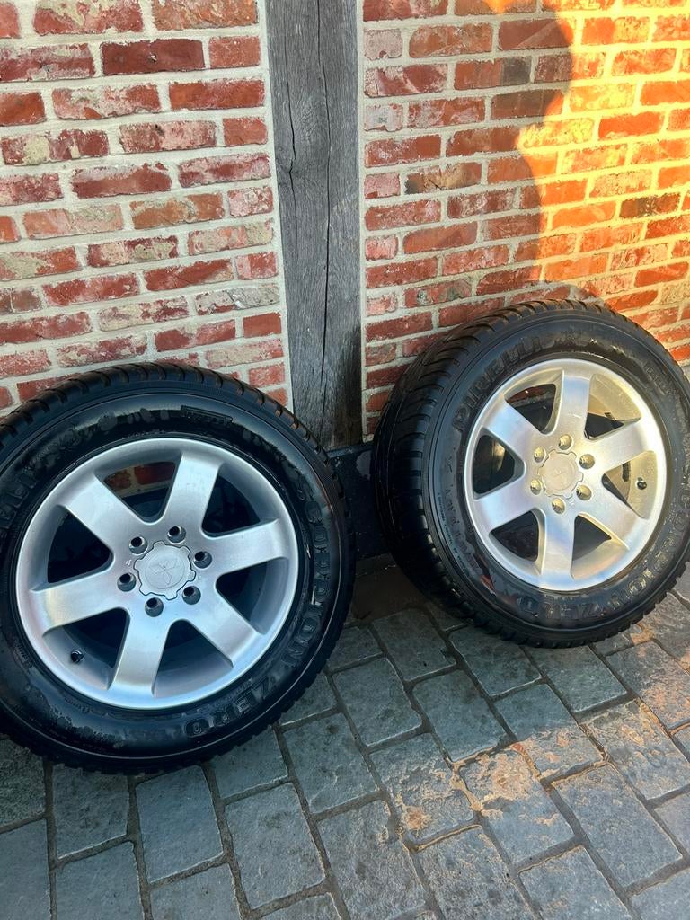 Mitsubishi pajero velgen met band, Autos : Pièces & Accessoires, Pneus & Jantes, Enlèvement, Jante(s)