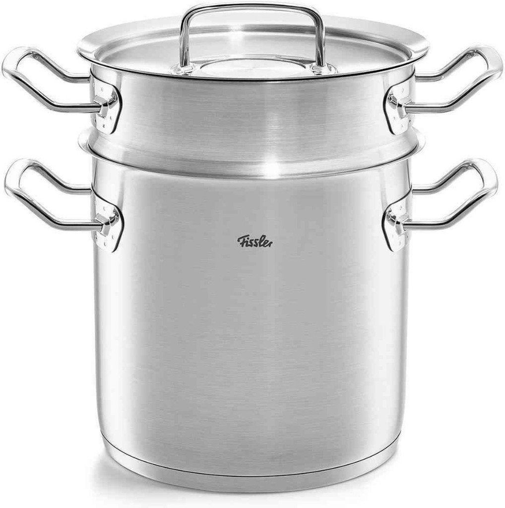 Nieuw | Fissler Original Profi | Pastapan  20 cm, 6 liter, Inox, Met handvatten, Nieuw, Ophalen of Verzenden