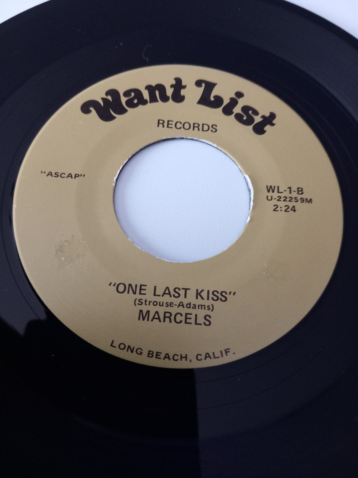 THE MARCELS. ONE LAST KISS. POPCORN USA 45T, Ophalen of Verzenden