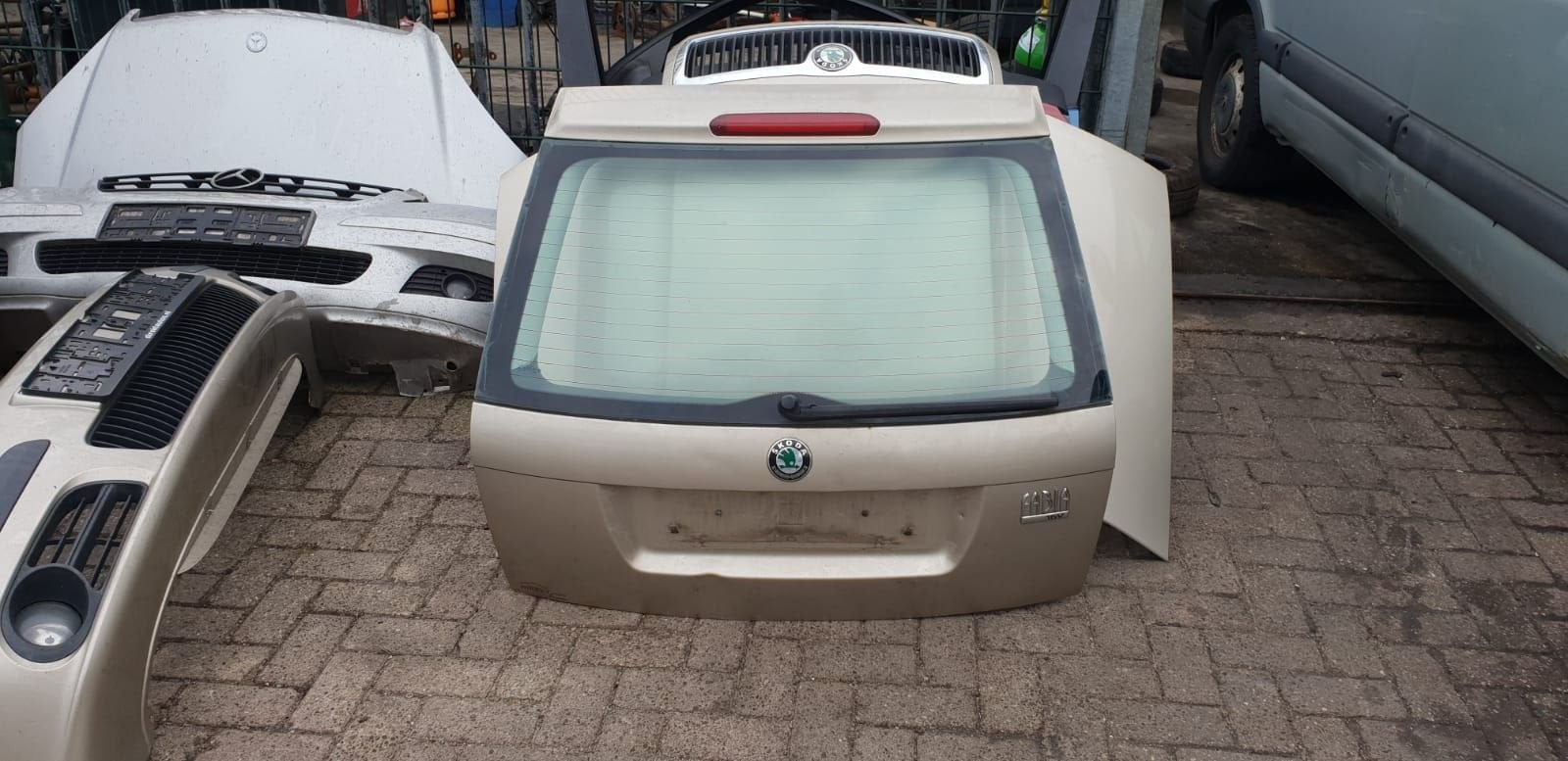 SKODA FABIA SW  ACHTERKLEP BJ 2001 TOT 2005, Arrière, -, Haillon arrière, Utilisé