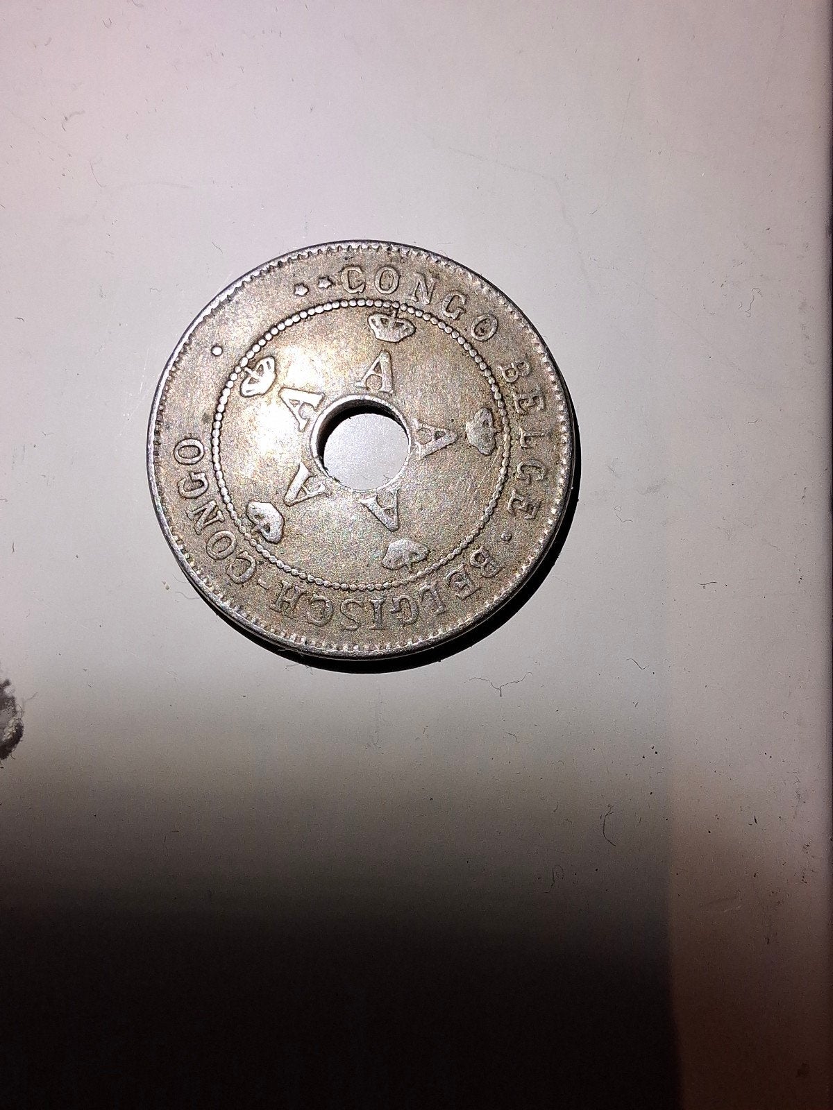 2 munten uit Belgisch Congo