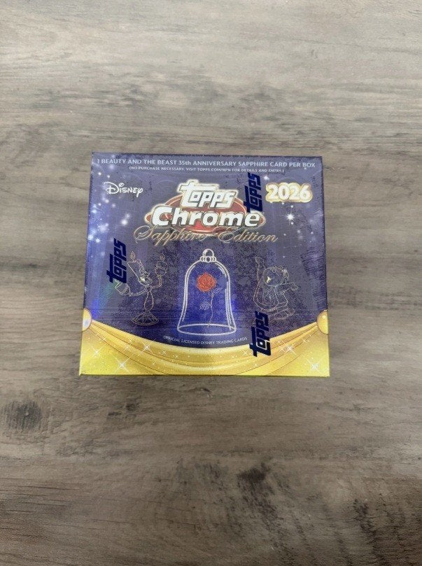 2026 Topps Chrome Disney Sapphire Edition Hobby Box, Ophalen of Verzenden, Nieuw, Boosterbox, Foil
