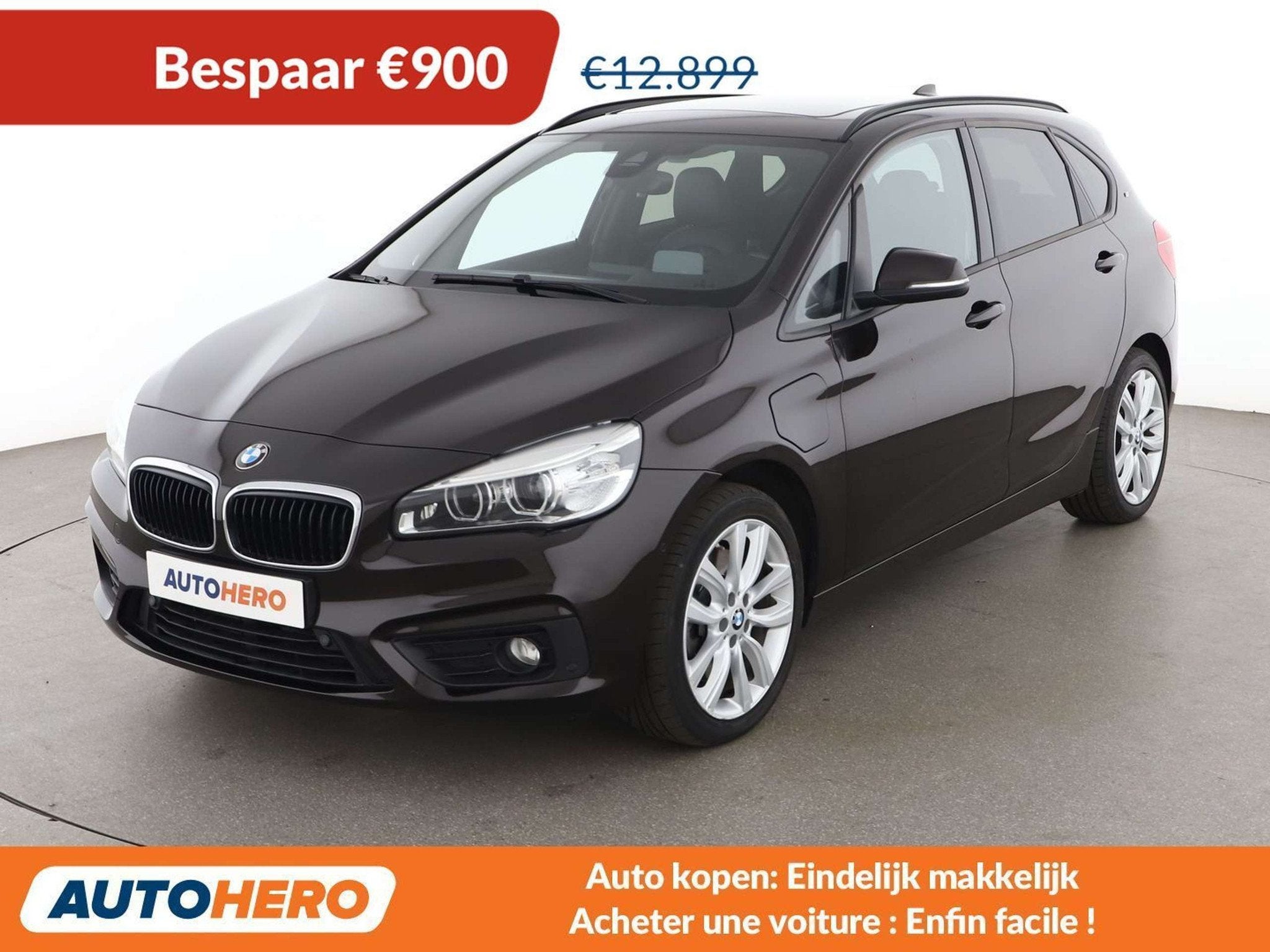 BMW 2 Serie 225 225xe Active Tourer Advantage (bj 2016), Auto's, Automaat, Zwart, Bruin, Elektrisch
