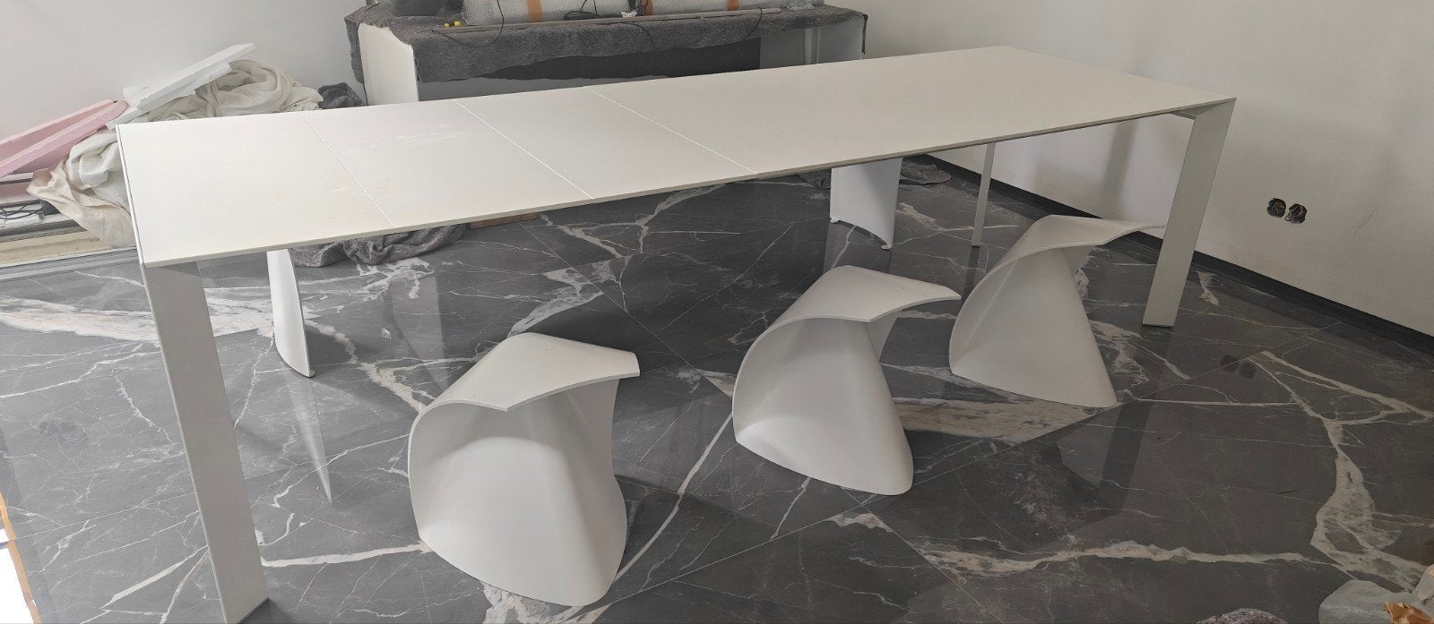 Table extensible Kristalia Nori - 90 x 166/278 cm, Design, Métal, Comme neuf, Enlèvement