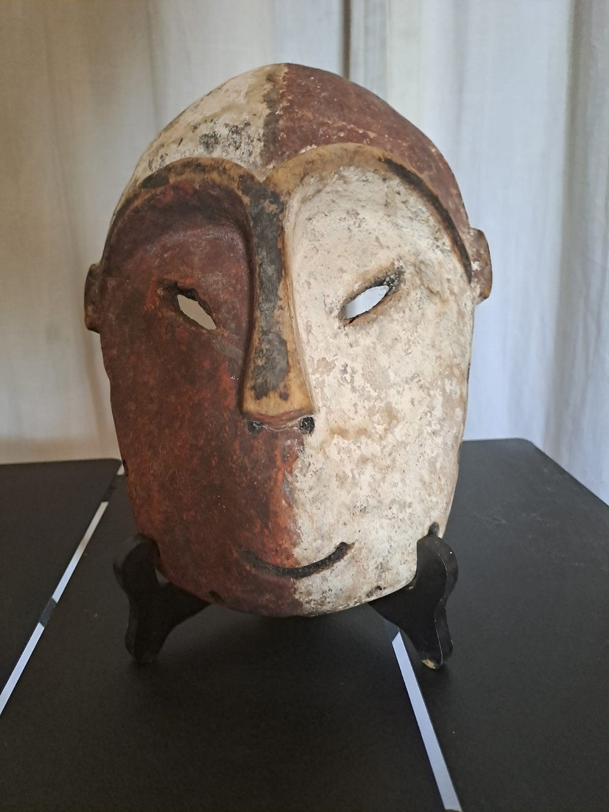 Masque en bois YALA ou LEGA  RDC, Antiquités & Art, Art | Art non-occidental, Masque, Bois, Enlèvement ou Envoi