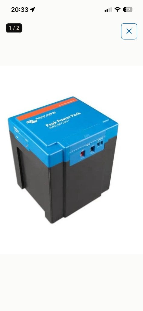 Victron splinter nieuw in doos lifepo4 40 AH accu, Ophalen of Verzenden, Nieuw