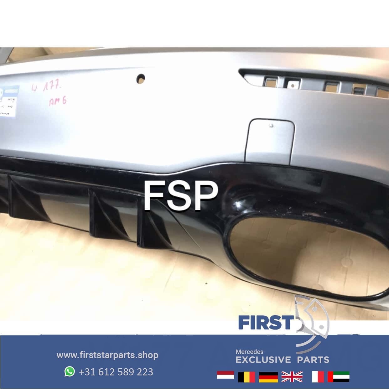 W177 A35 AMG ACHTERBUMPER Mercedes A Klasse 35 GRIJS 2018-20, Arrière, Utilisé, -, -